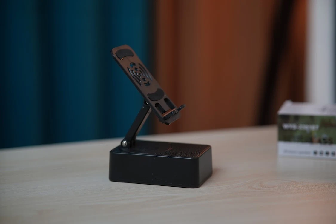 Foldable Phone Stand with Bluetooth Speaker
